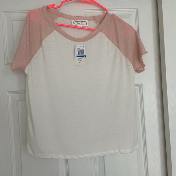 Hippie Rose Tops - Hippie Rose Shell Pink Combo Light Tee